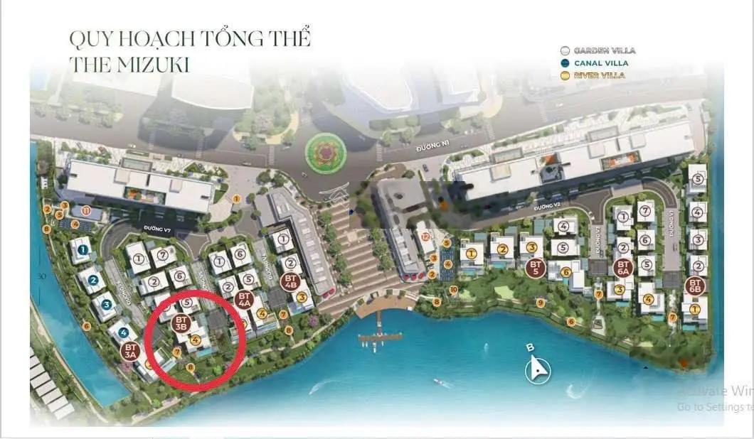 Mở bán duy nhất 04 căn biệt thự The Mizuki sông 3 mặt tiền, đường Nguyễn Văn Linh, giá dưới 79 tỷ
