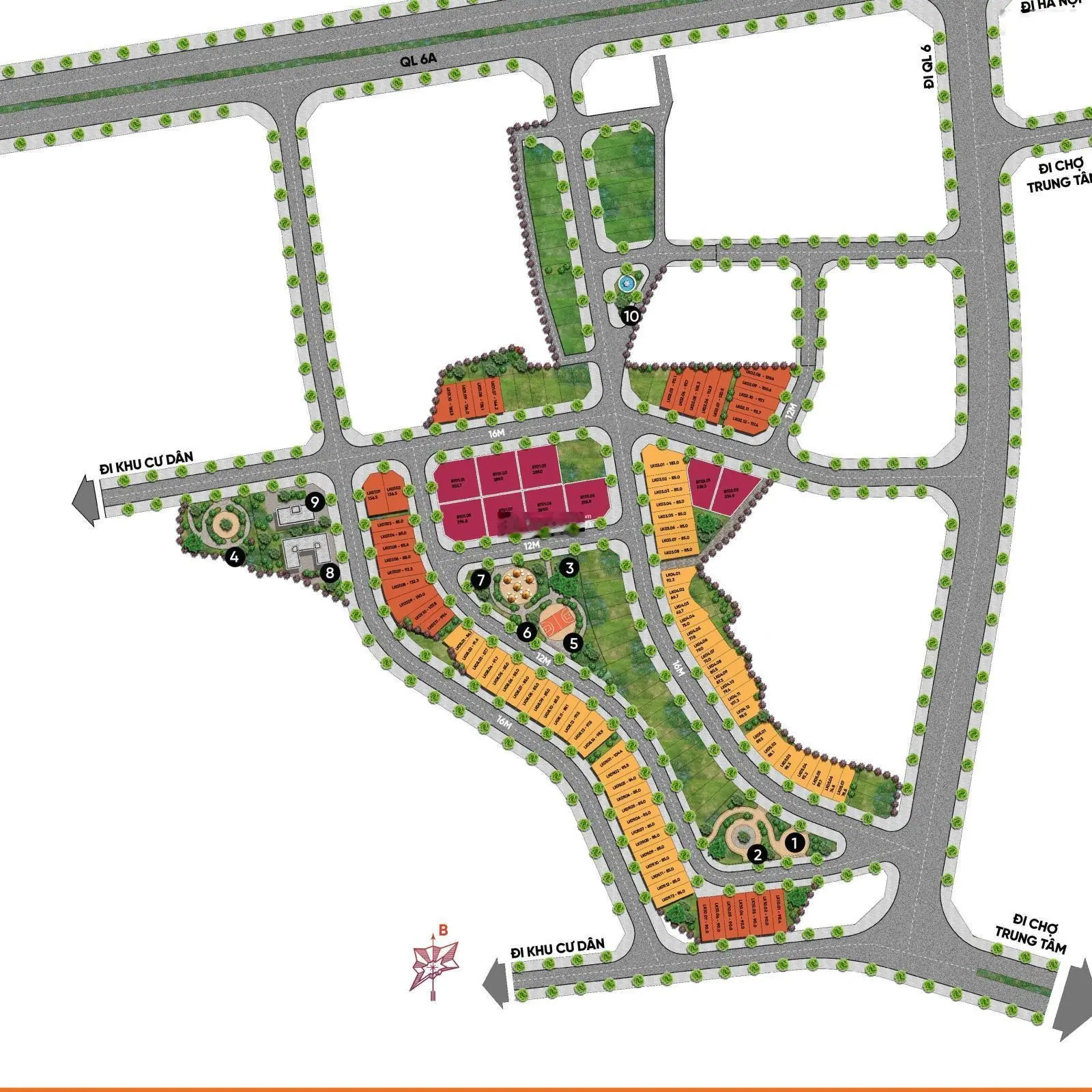 Bán lô đất nền có sổ dự án 9 Downtown cạnh chợ Lương Sơn - DT 96m2 giá chỉ 2,5 tỷ, đất vuông vắn