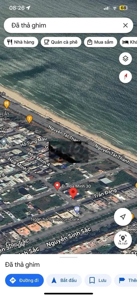 Bán Gấp Lô Đất Hoà Minh 30 Mặt Tiền Ra biển 30M Đi Bộ