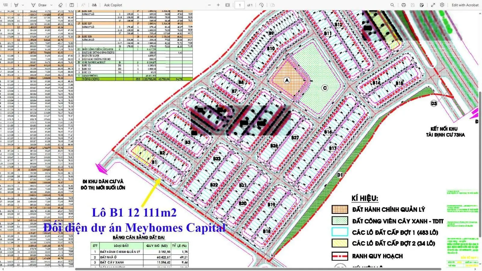 Bán lô siêu phẩm 111m2 dự án nhà cán bộ Hải Quân Vùng 5, đối diện dự án thương mại MeyhomesCapital