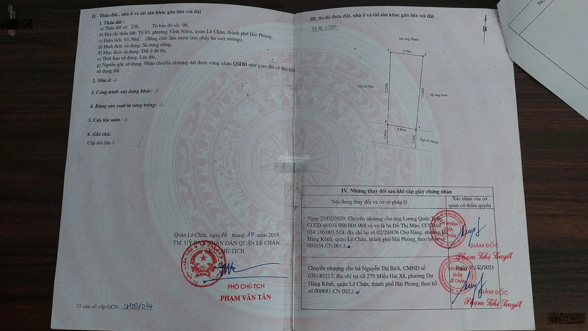 Bán nhà riêng 65m2 ngõ ô tô tránh đường Thiên Lôi, Lê Chân
