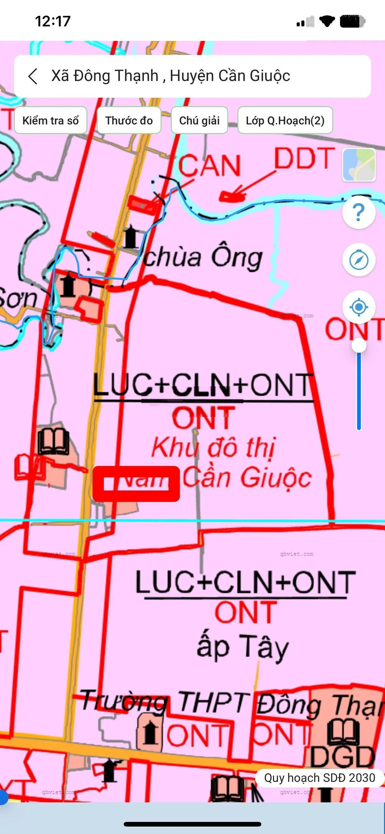 Bán đất MT 826C , Xã Đông Thạnh, Cần Giuộc,Long An 4,5HA giá 1tr/m2 qh full hồng