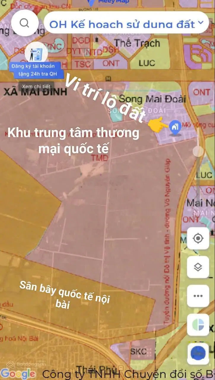 Chính chủ cần bán 54m2 Song Mai Đoài - Mai Đình đường thông 5m giá đầu tư LH 0979 040 ***