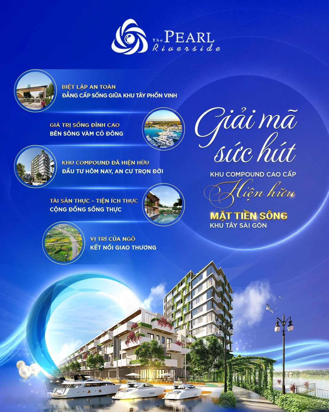Nhà Mặt Tiền Sông, TT Thị trấn BẾN LỨC, có Bến Du Thuyền rộng thoáng, sổ hồng trao tay