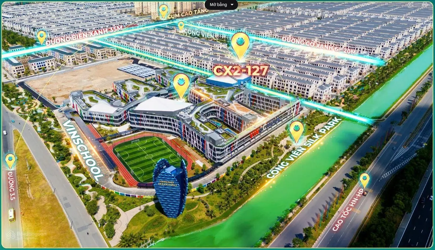 Cắt lỗ biệt thự tứ lập Cọ Xanh, 13.3 tỷ - Vinhomes Ocean Park 2, giá tốt nhất thị trường!