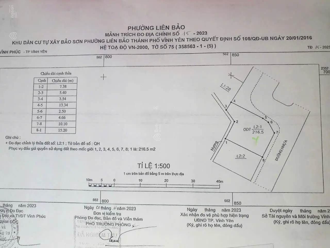 Bán lô góc hoa hậu, đấu giá Bảo Sơn - TP. Vĩnh Yên - Vĩnh Phúc