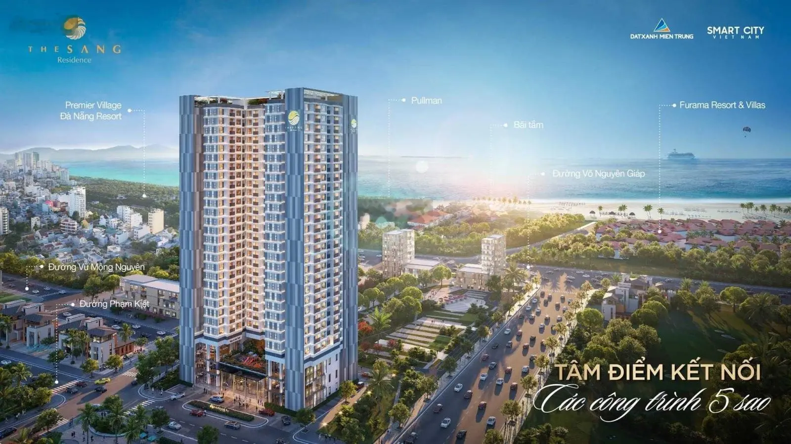 Bán căn 62m2 view biển Mỹ Khê Đà Nẵng giá chỉ 3,4 tỷ rẻ nhất tòa The Sang Residence, sở hữu lâu dài