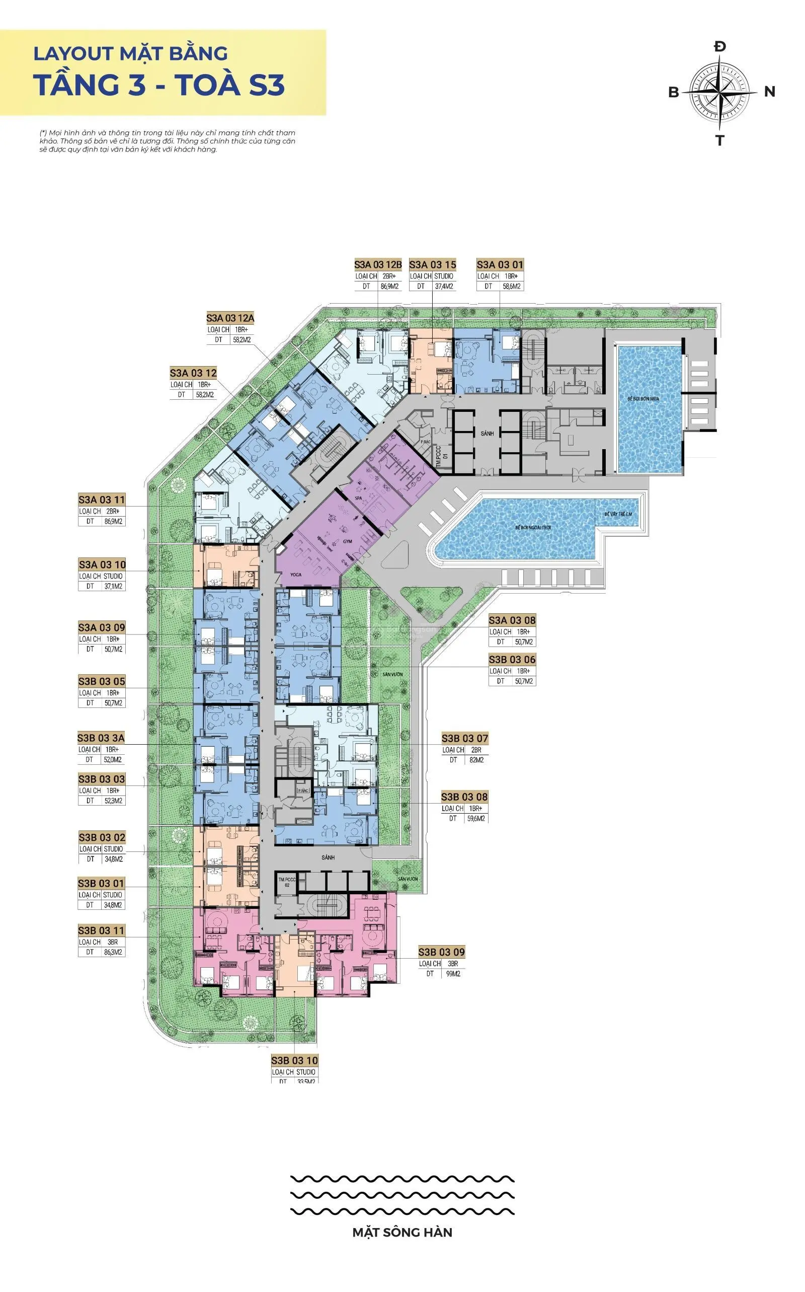Căn hộ cao cấp 2PN view trực diện sông Hàn, vốn chỉ từ 1.4 tỷ (NH hỗ trợ vay 70%). CK cao nhất 18%
