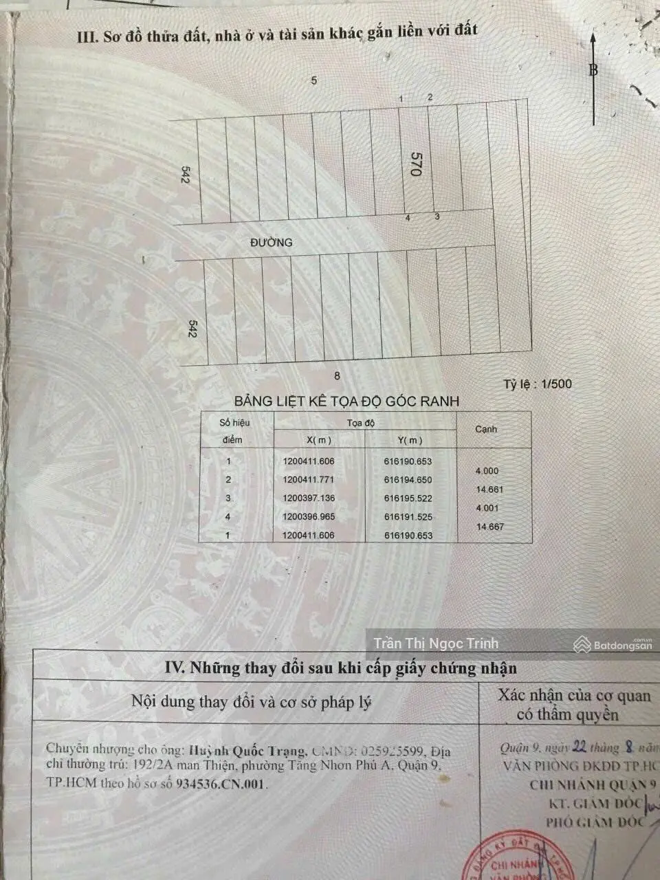 Cần bán lô đất đường Hoàng Hữu Nam, Quận 9, DT 58,7m2, gần ngã 3 Mỹ Thành, kinh doanh sầm uất