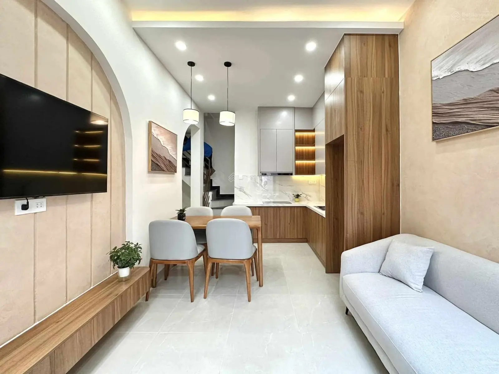 Giá chỉ 4,7 tỷ- nhà đẹp sát quận 1 lê văn duyệt, bình thạnh- 2 tầng 3 phòng ngủ full nội thất