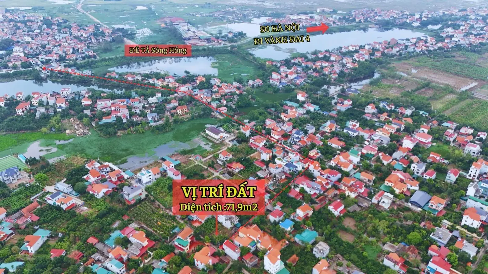 Bán đất đẹp tại Xã Hoàng Kim, Mê Linh, Hà Nội với diện tích 71.9 m2 ngõ thông giá chỉ 2x