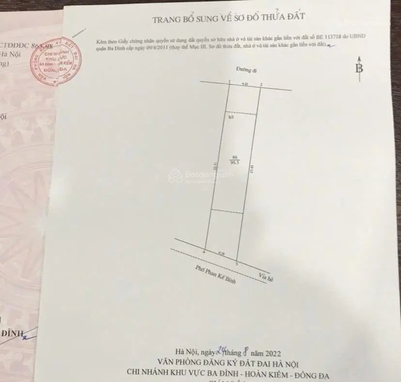 Bán Gấp Siêu Phẩm Toà Nhà Mặt Phố Phan Kế Bính, Liễu Giai Đào Tấn Ba Đình, DT 97M 9T KD 80Tr/Tháng.