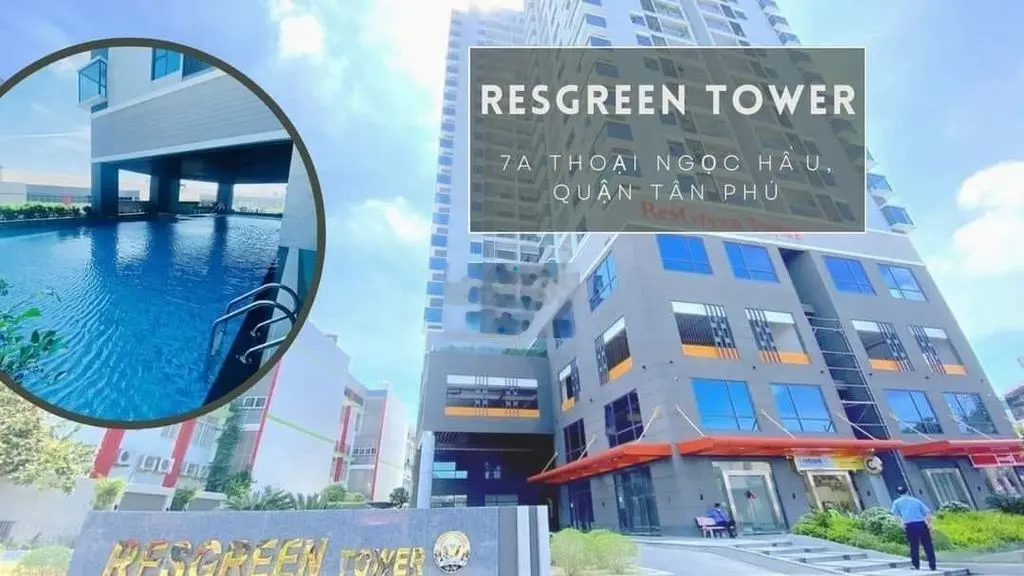 BÁN RESGREEN TOWER 2PN 2WC GIÁ 3.450 TỶ