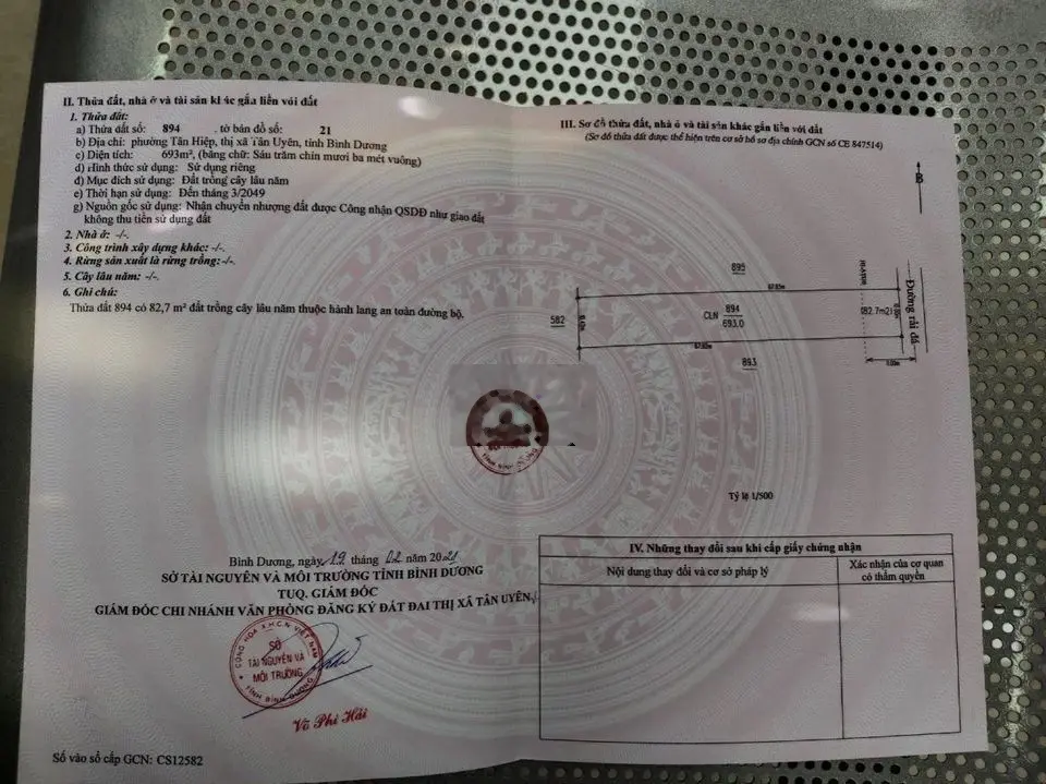 Chính chủ cần bán nhanh lô đất tại Phường Tân Hiệp,
