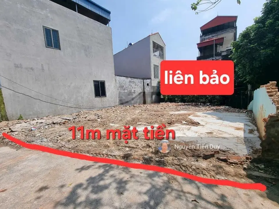 Bán 165m2 mặt tiền 11m Liên Bảo gần đa khoa tỉnh giá 2.x tỷ