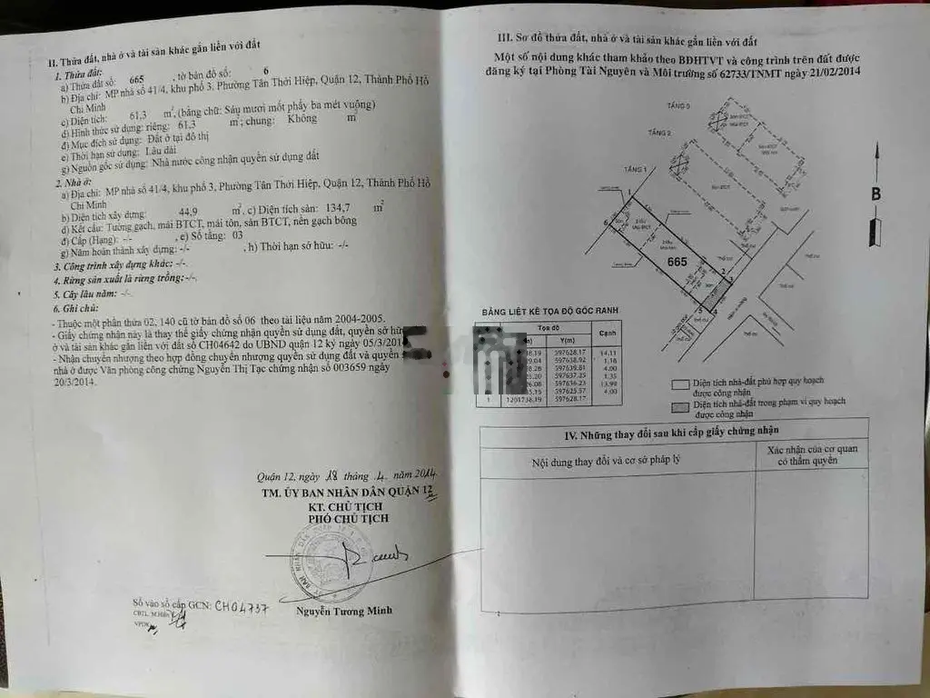 Bán Gấp Nhà SHR 4x16,3 lầu,4tỷ350tr,Trương thị hoa ,metro,q12