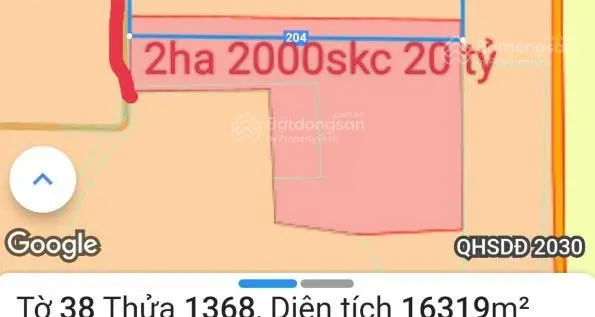 Cần bán 2,06 ha có 2000SKC. Giá 20 tỷ