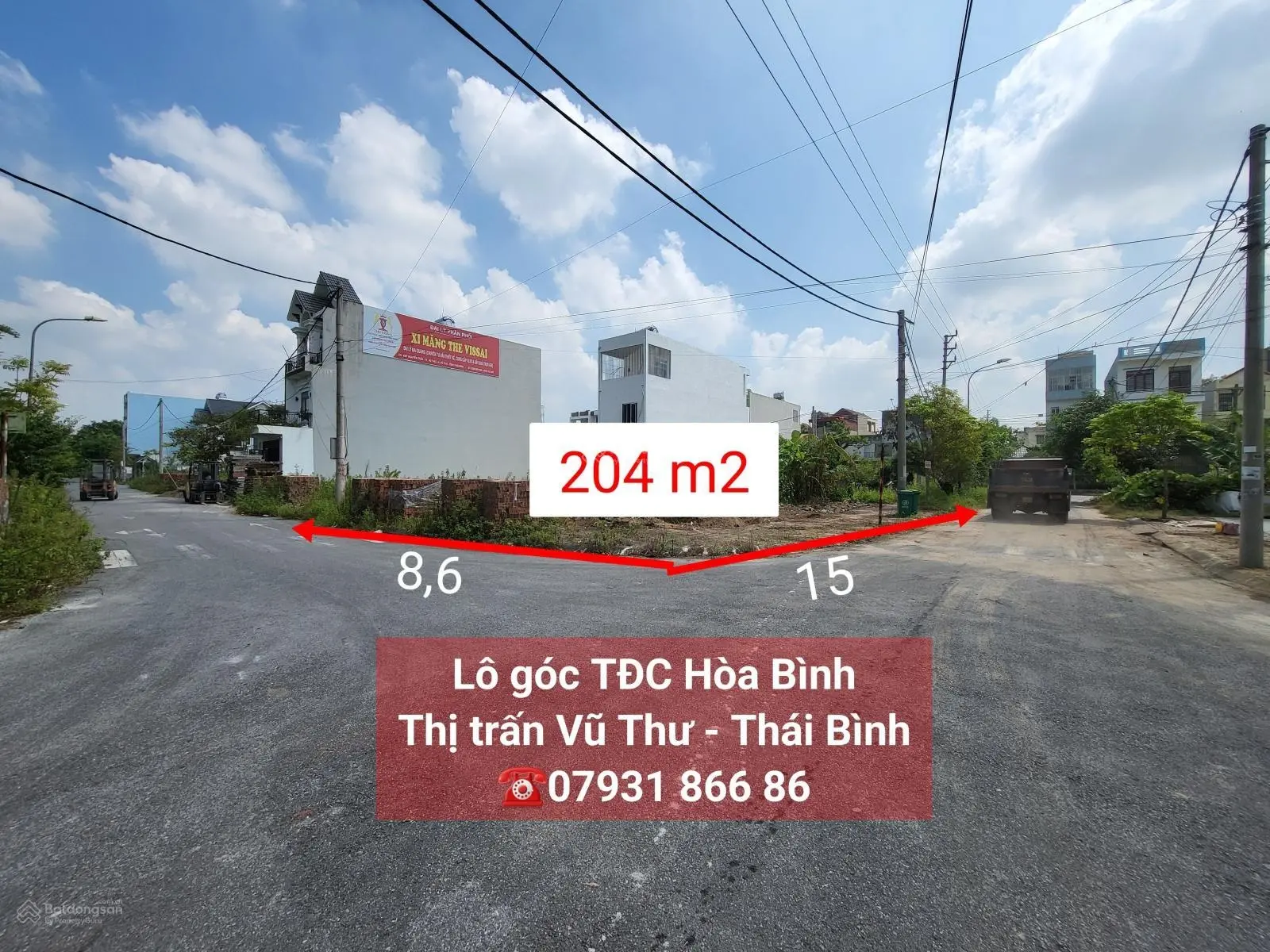 Cần bán lô biệt thự 204m2 TĐC Hòa Bình - Vũ Thư - Thái Bình