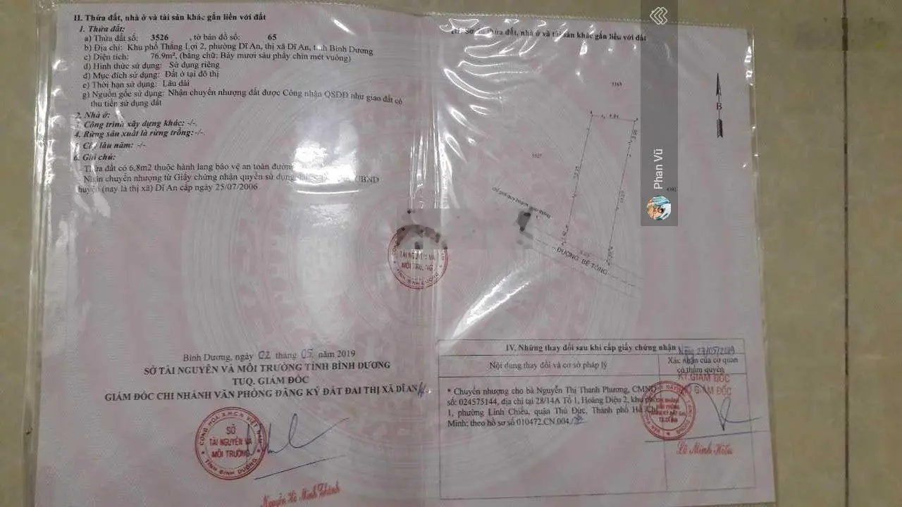 Ngộp. Đất Đ. Phạm Ngũ Lão 79,6m2. Giá: 2,35 tỷ. LH: 0909 290 ***