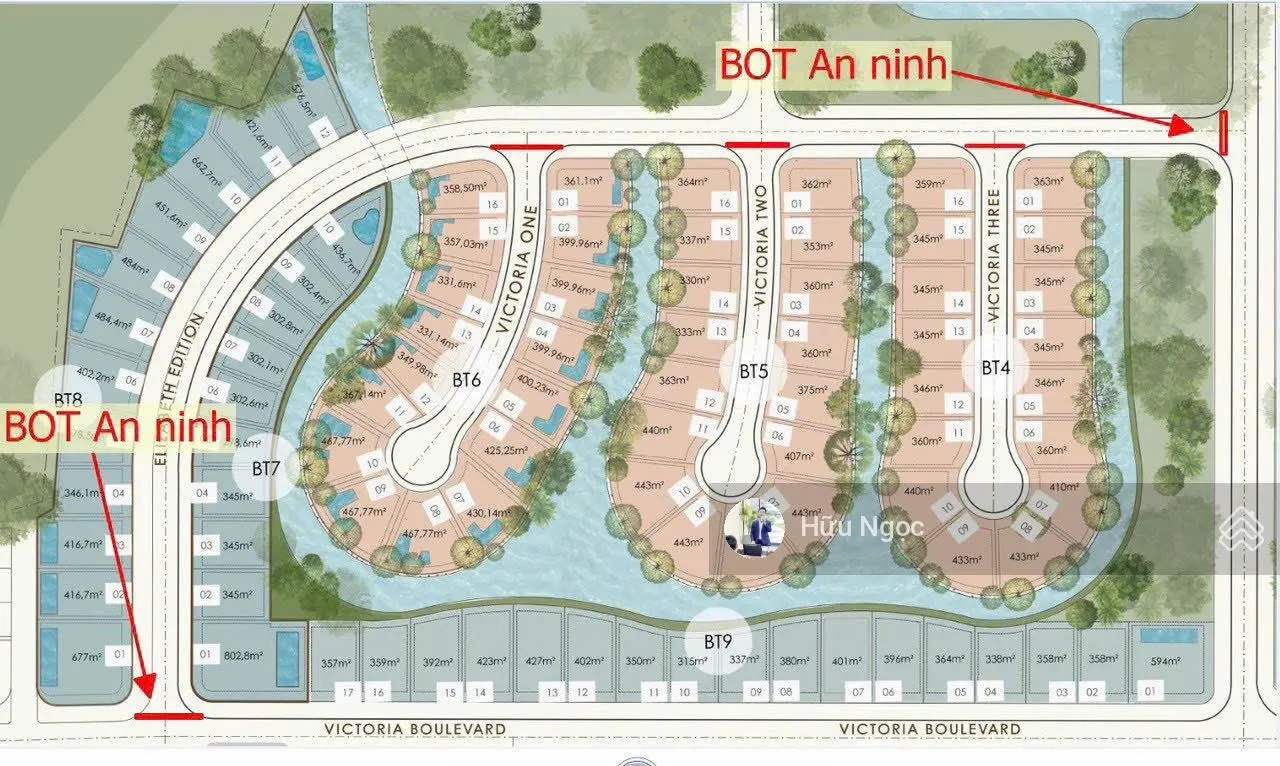 Trực tiếp chủ nhà bán căn biệt thự bt9-6 diện tích 400m2 biệt thự regal vicotria cạnh sân golf brg
