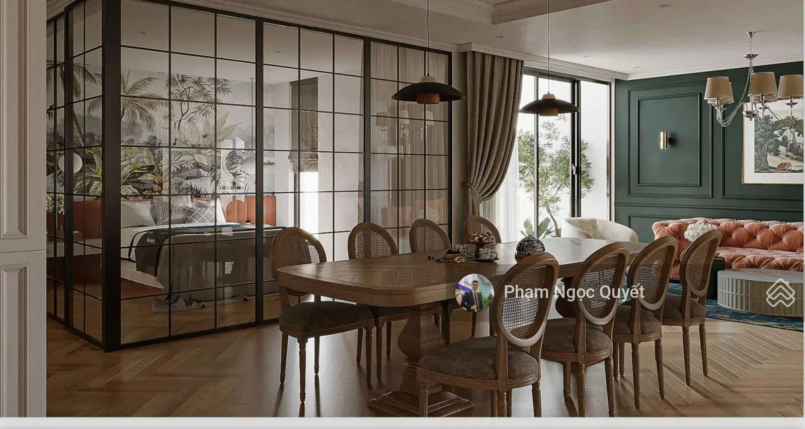 (Giá thật) Chính chủ bán căn 135m2, 3 phòng ngủ + tầng trung 9,5 tỷ, chung cư Bohemia