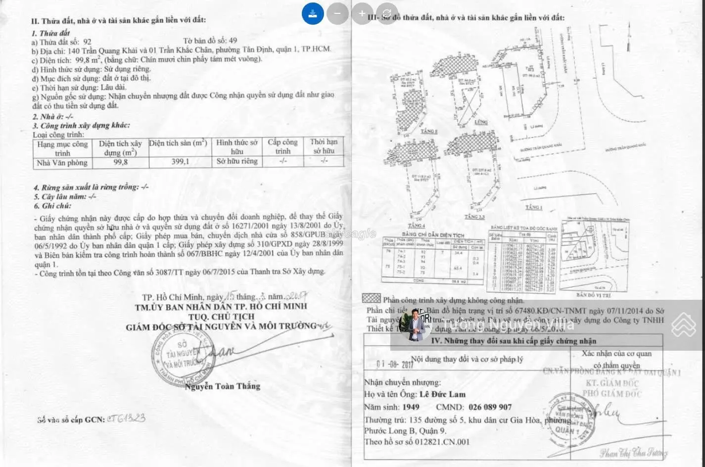 Bán căn Góc 2 Mặt Tiền Ngã Năm 140 Trần Quang Khải, P Tân Định, Q1 | Tường Nguyễn Villa 0934 161816