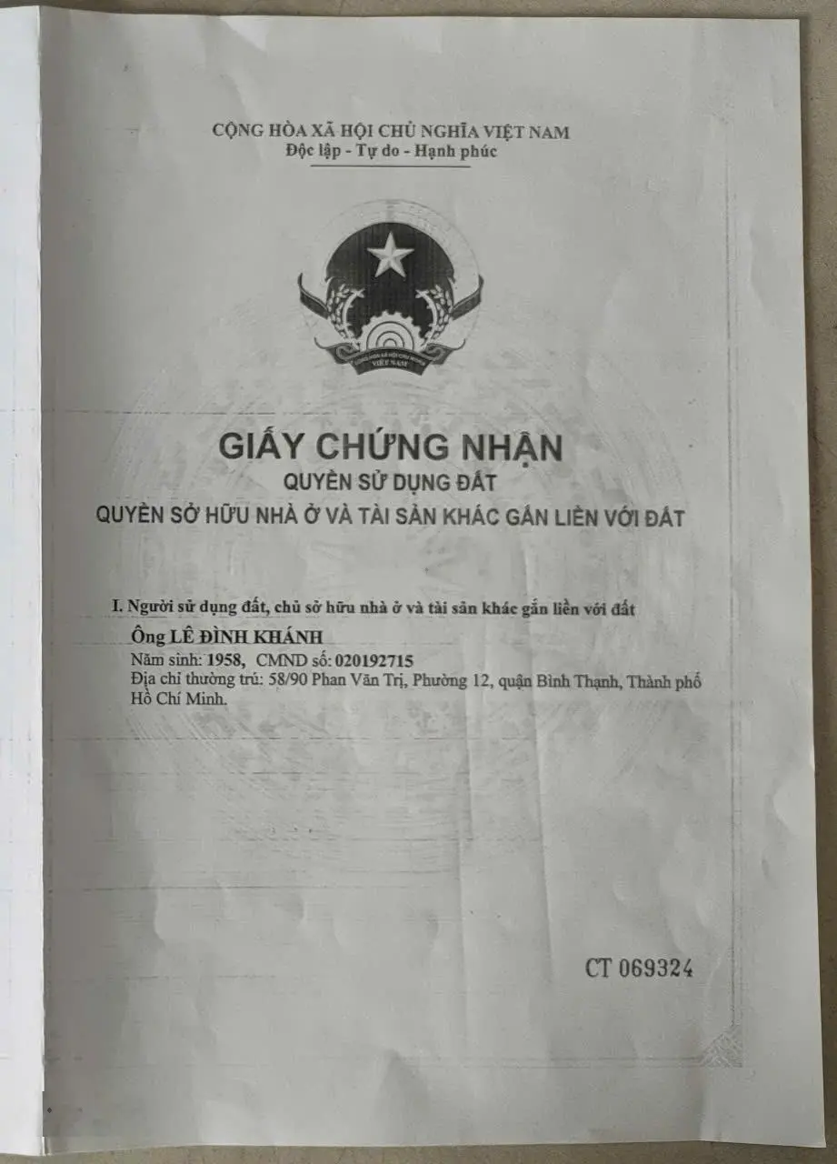 Bán nhà đường Đinh Tiên Hoàng, Quận Bình Thạnh (đường mới Lê Văn Duyệt), giá 9 tỷ - 0907868491