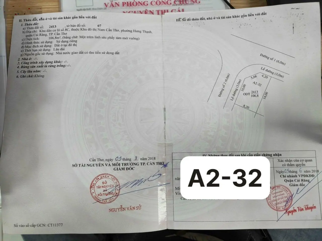 Bán nền góc 2 mặt tiền đường số 1 khu Nam Long