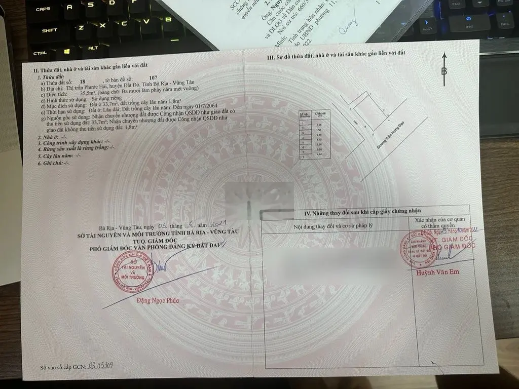 BÁN CĂN NHÀ 1 TRỆT 1 LẦU MẶT TIỀN BỜ KÈ PHƯỚC HẢI - ĐẤT ĐỎ