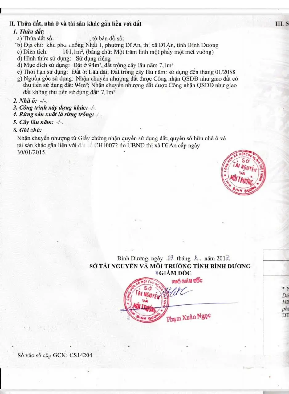 Bán dãy trọ 1 kiot + 5 phòng trọ, MT đường Phạm Hữu Lầu, P.Dĩ An, TP.Dĩ An
