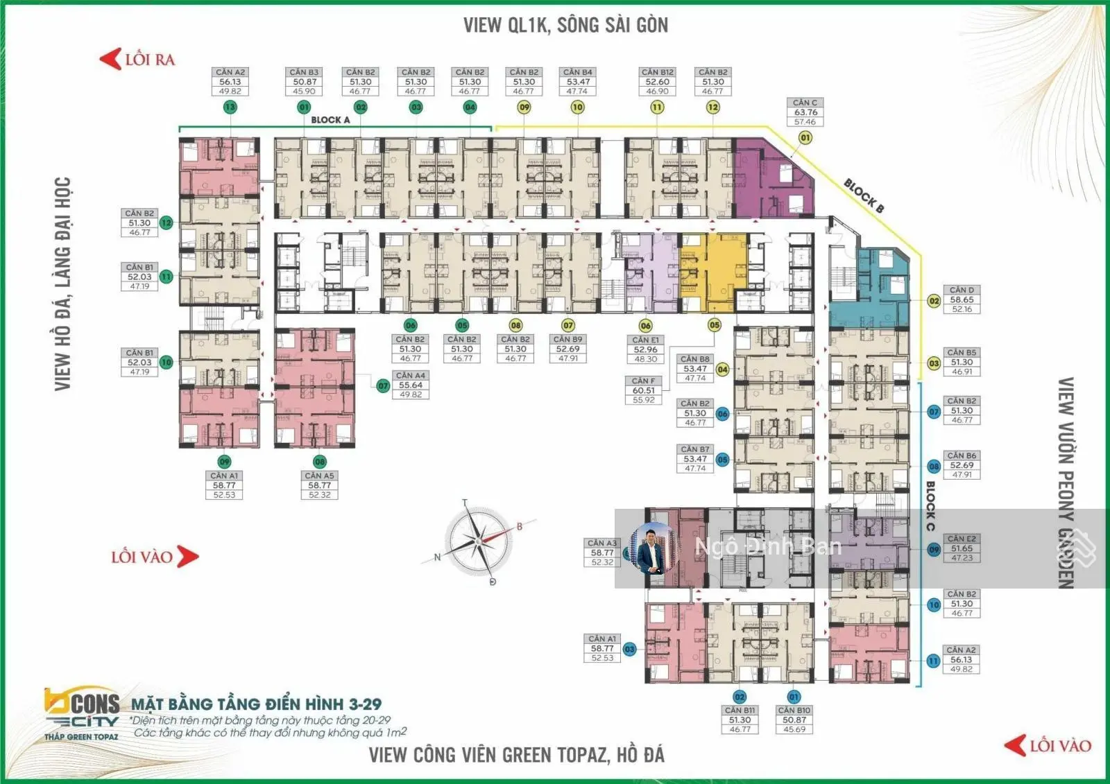 Căn hộ 2PN ngay Làng Đại Học giá chỉ 1.6tỷ/căn, cam kết thuê lại 240 triệu/2năm