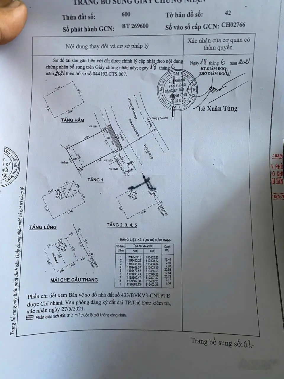 Chính chủ gửi bán nhà 7 tầng (12.5 x26m)325m2 mặt tiền số 157 Đặng Văn Bi, Tp. Thủ Đức - 2.9ty/năm