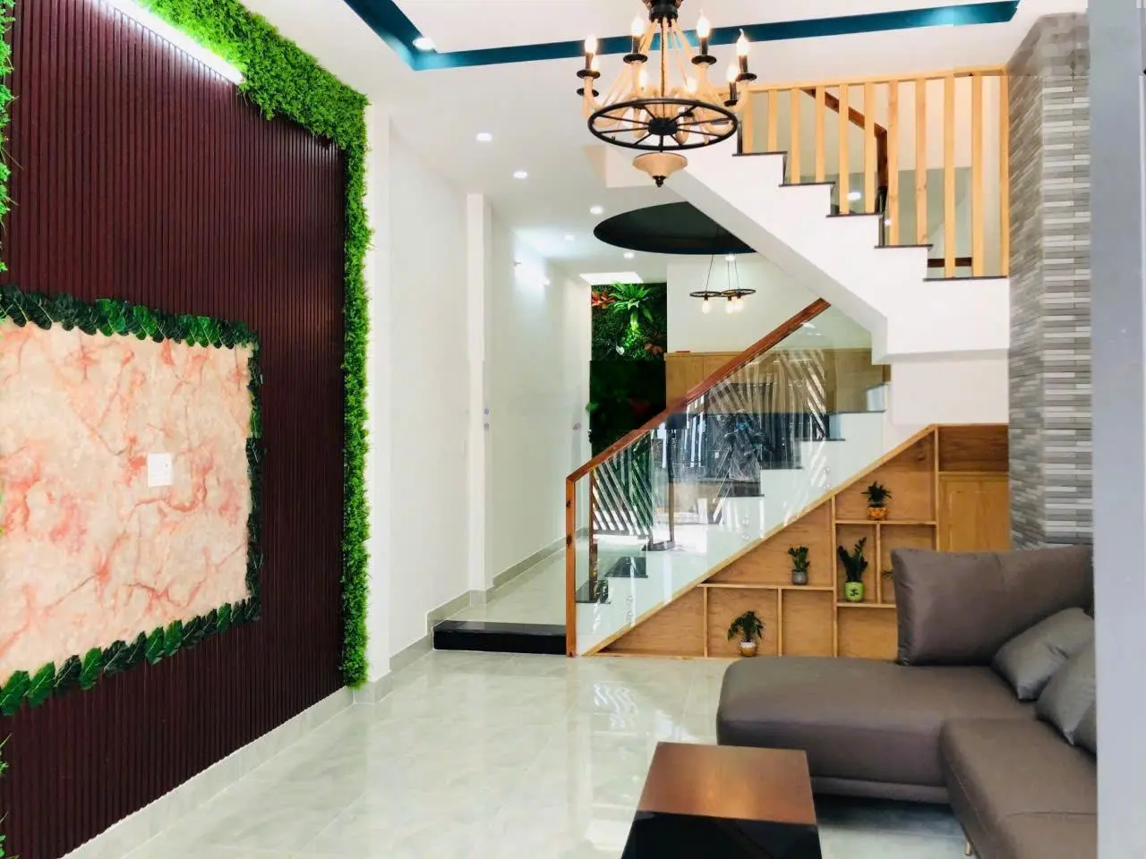 Bán nhà mới 1 trệt 2 lầu hẻm xe hơi đường lò lu - quận 9. full nội thất giá chỉ 5,27 tỷ