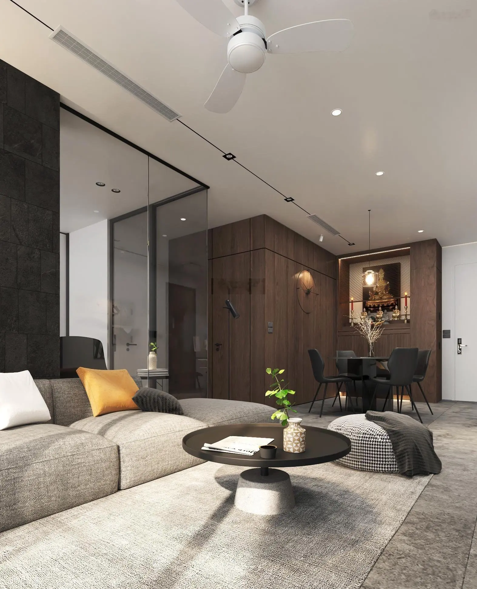 Căn đẹp tầng trung Full nội thất tại Hà Nội Center point 64m 2N 2WC. Giá chuẩn. LH: 0964 380 ***