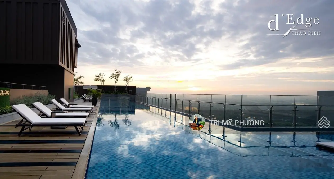 Hàng hiếm 4PN, 188m2 view sông 360 độ ôm trọn SG hoa lệ + giá tốt nhất D'Edge Thảo Điền, quận 2