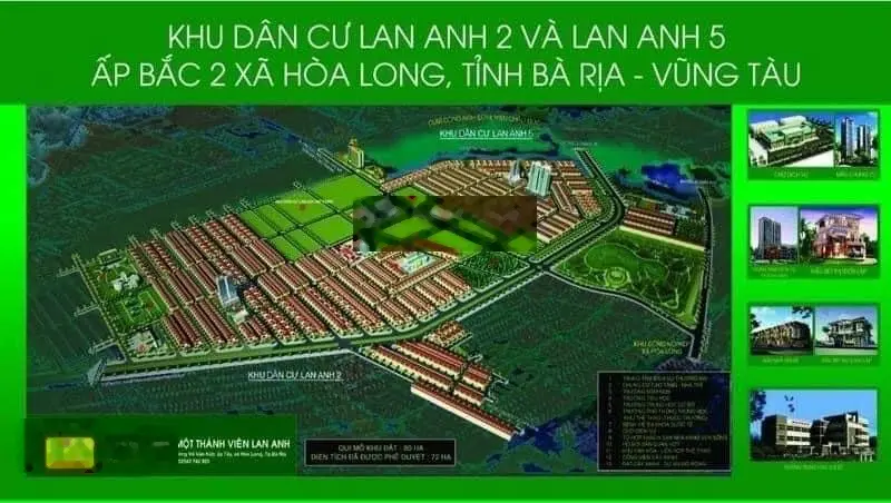 Bán nhanh đất nền Lan Anh 2 - 5, Hoà Long, Bà Rịa, anh chị cần bán gửi em ra hàng LH 0939751268