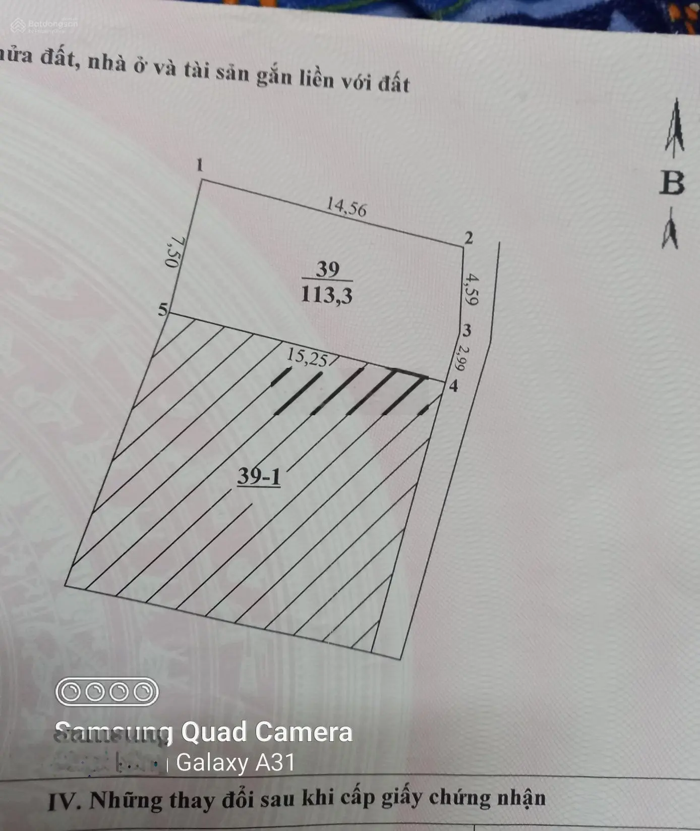 Bán 113,3m2 SĐCC, MT 7,5m, ngõ 2,2m, H. Đông Nam mát mẻ vượng khí