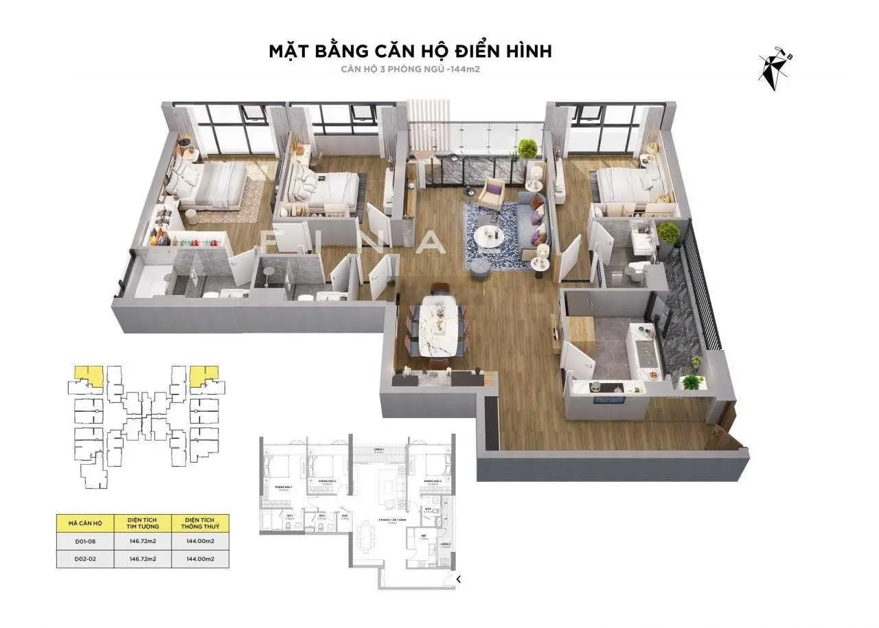 Căn góc đẹp nhất dự án 144m2 giảm 1,6tỷ so với giá gốc, quà tặng 300tr, nhận nhà ở ngay, MPDV 1 năm