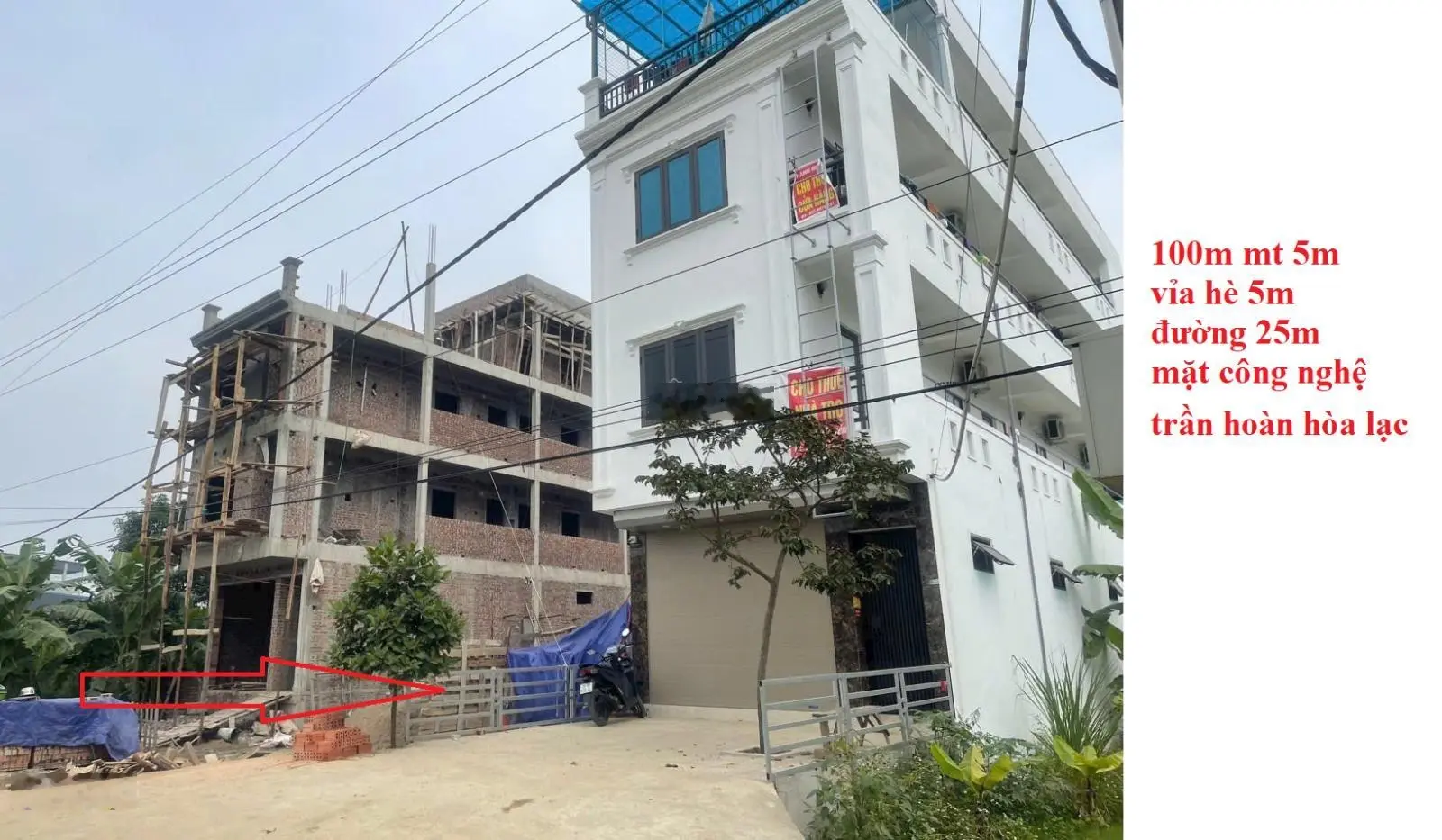 Bán 100m2 mặt vành đai công nghệ, vỉa hè rộng, phương tiện đi lại đông, tại Hòa Lạc