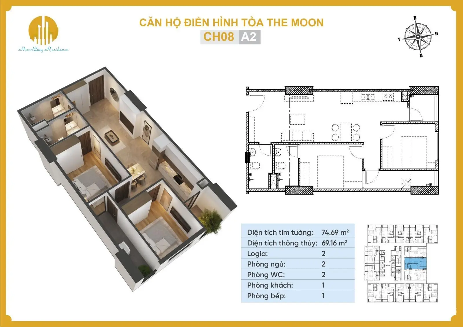 Cần bán nhanh căn góc view Đảo Vũ Yên dự án nhà ở xã hội MoonBay Residence (384 Lê Thánh Tông)