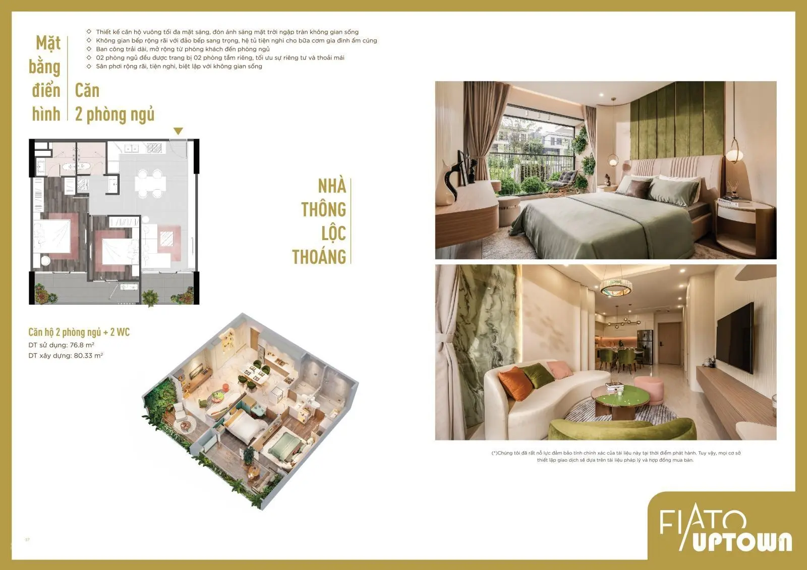 Chính thức mở bán Fiato Uptown Thủ Đức giá chỉ 48tr/m2 tặng gói nội thất cao cấp