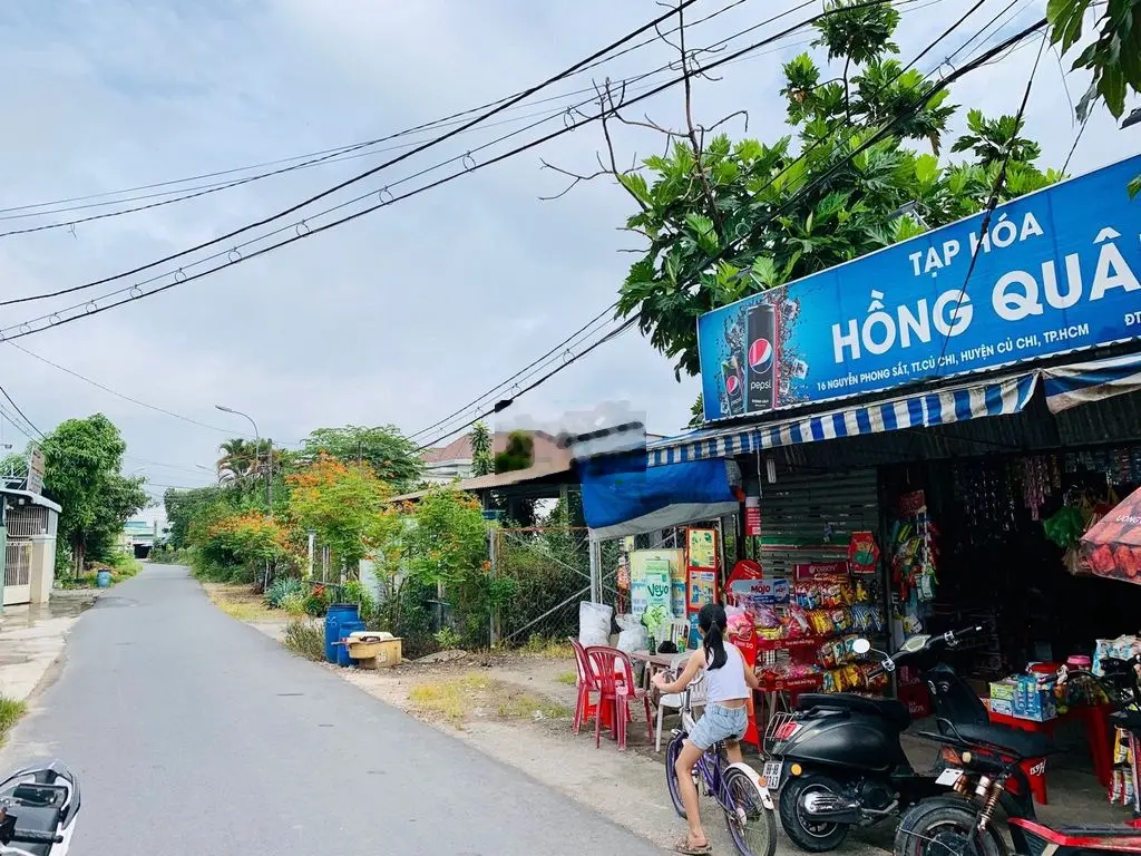 Chủ kẹt tiền bán gấp152m2 thổ SHR mặt tiền Nguyễn Phong Sắc, TT Củ Chi