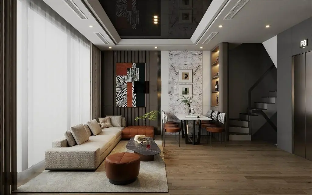 Nhà mới. Thiết kế hiện đại. Full nội thất