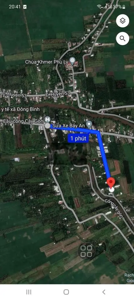300m đất thổ cư lộ DH 54