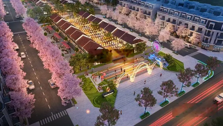 Bán căn shophouse khách sạn view ra khu chợ (12 dân tộc duy nhất) 2 tầng tại Panacea Hill Mộc Châu