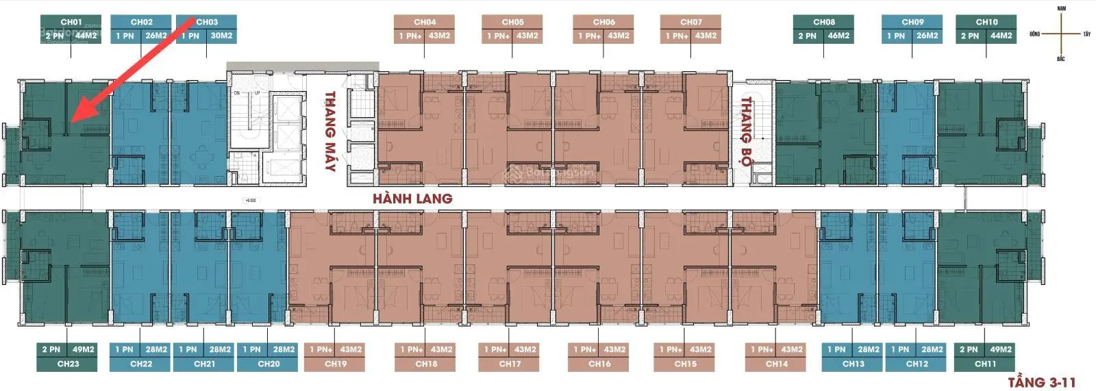 Bán căn hộ 28.5 m2 tháng 1 -2025 nhận nhà 415 triệu cho thuê dòng tiền 3.5 đến 4 triệu