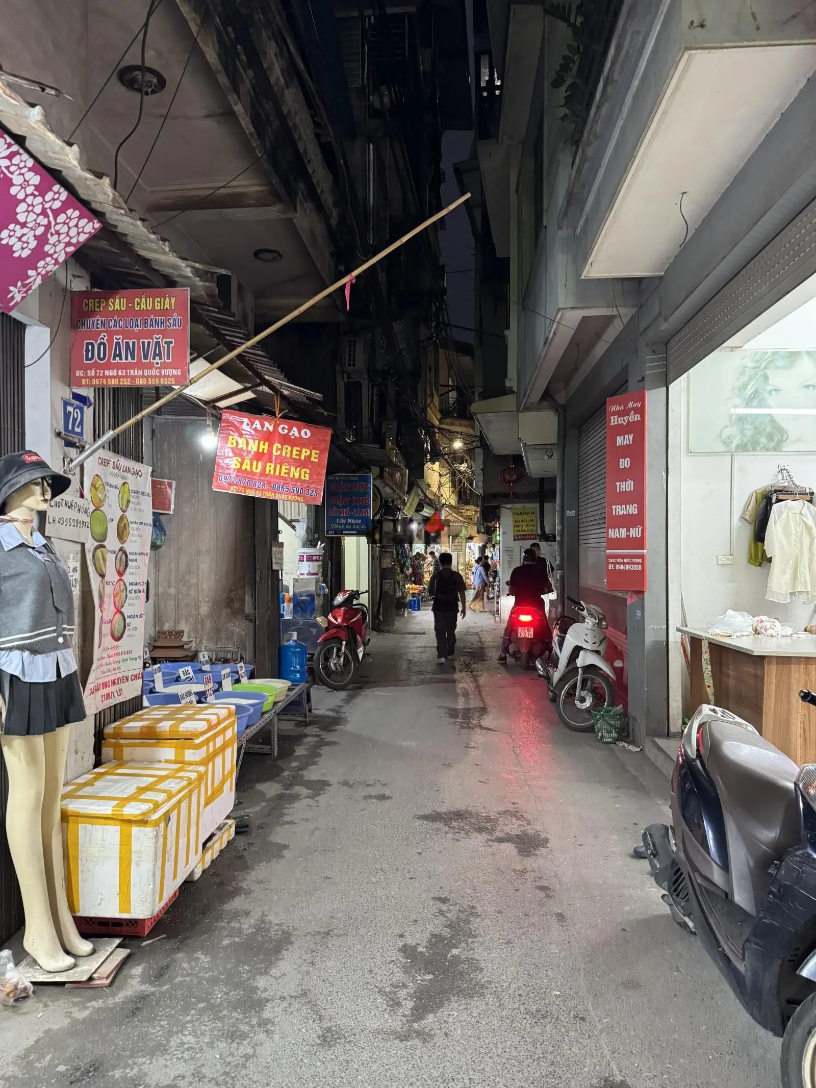 Bán nhà riêng 55m, mặt ngõ hồ tùng mậu, ngõ thông, kinh doanh sầm uất- 6 tầng thang máy mới tinh.