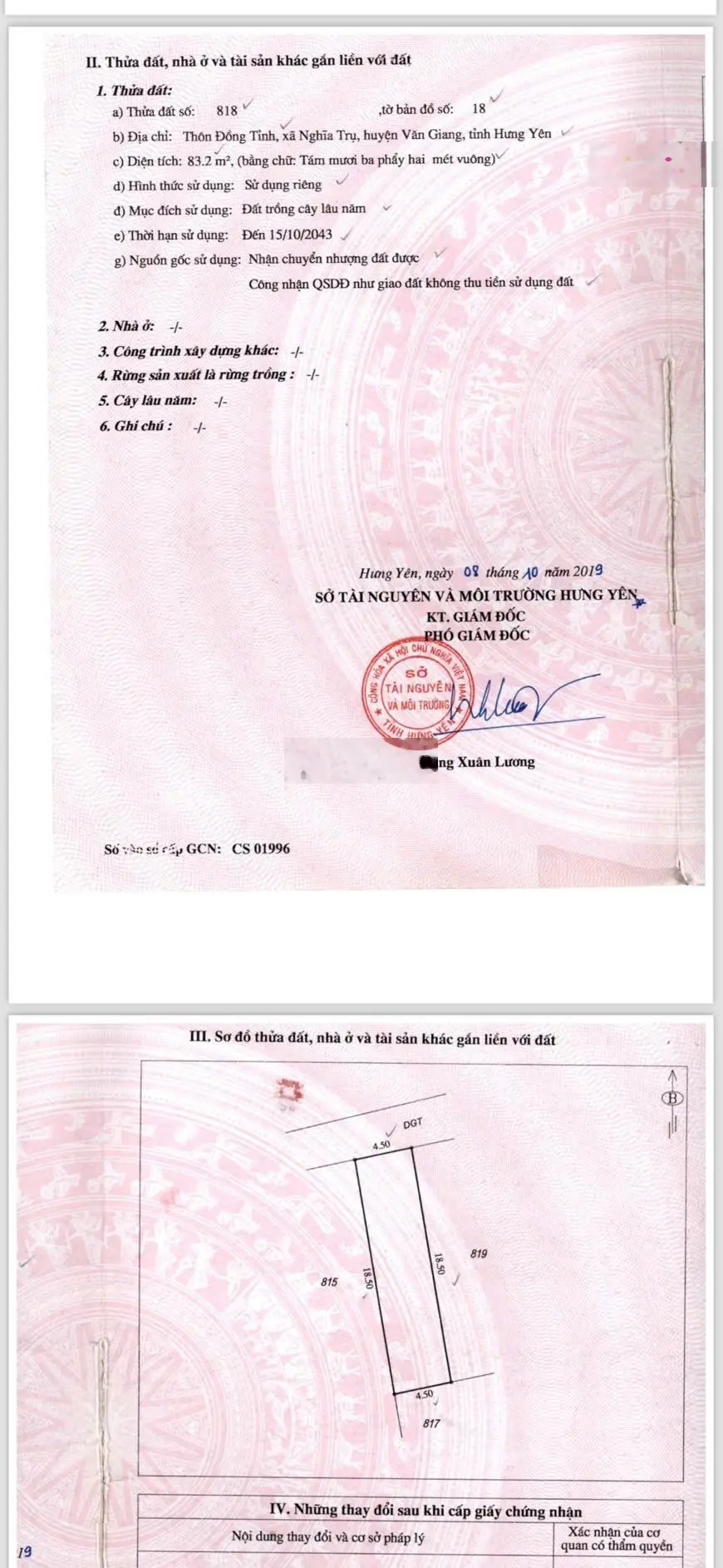 83m Nghĩa Trụ - Văn Giang hàng xóm của vin, giáp trường học cấp 1