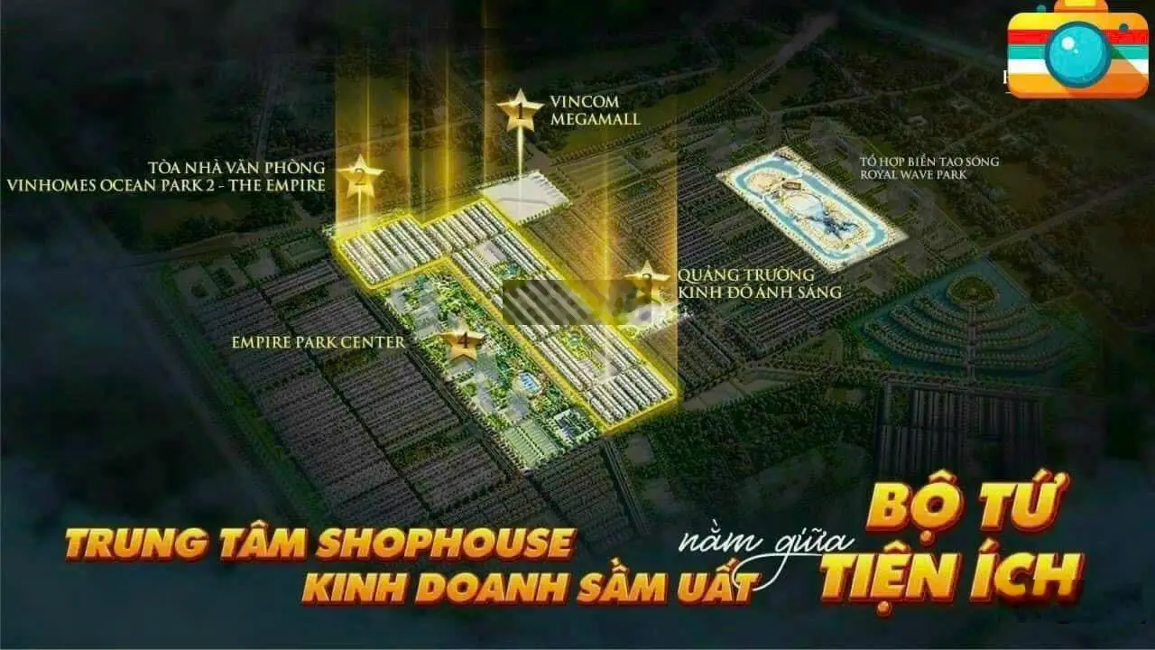 Shophouse sổ đỏ lâu dài ôm trọn 9 toà chung cư và trung tâm sự kiện lớn nhất miền bắc
