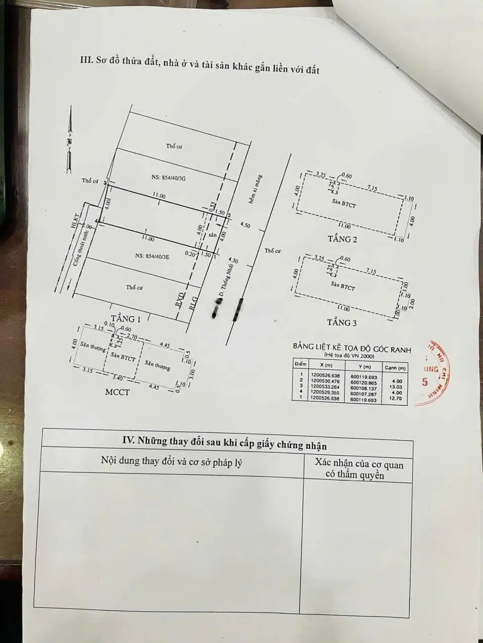 Bán nhà đúc 3.5 tấm hẻm 854/40/3F Thống Nhất P15 hxh 5m 4pn 4wc nhà mới đẹp